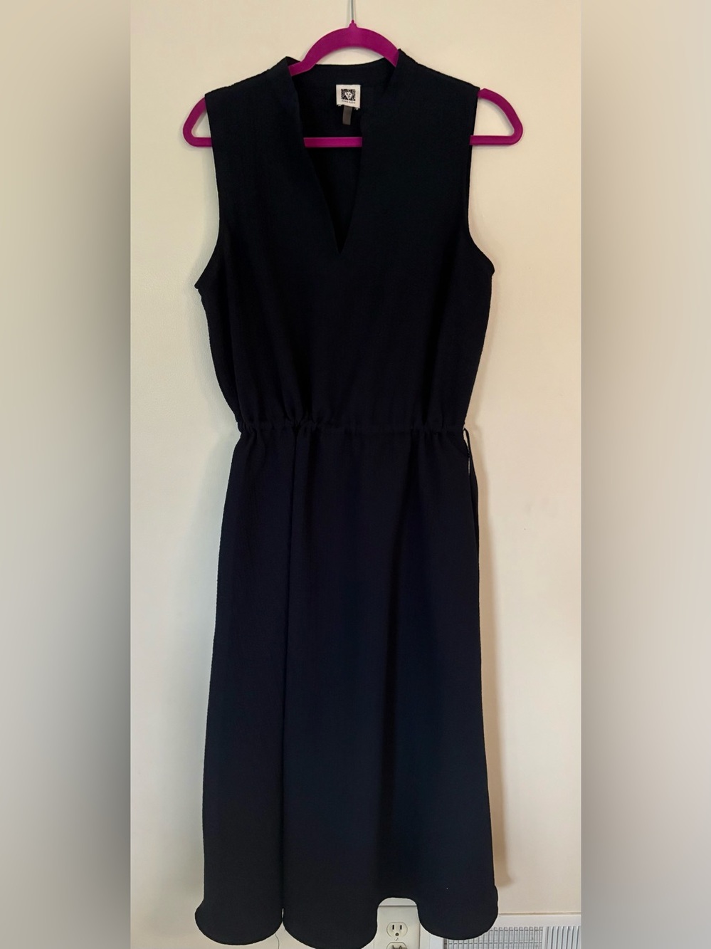 Ann Klein Navy Cinched Waist Dress 10